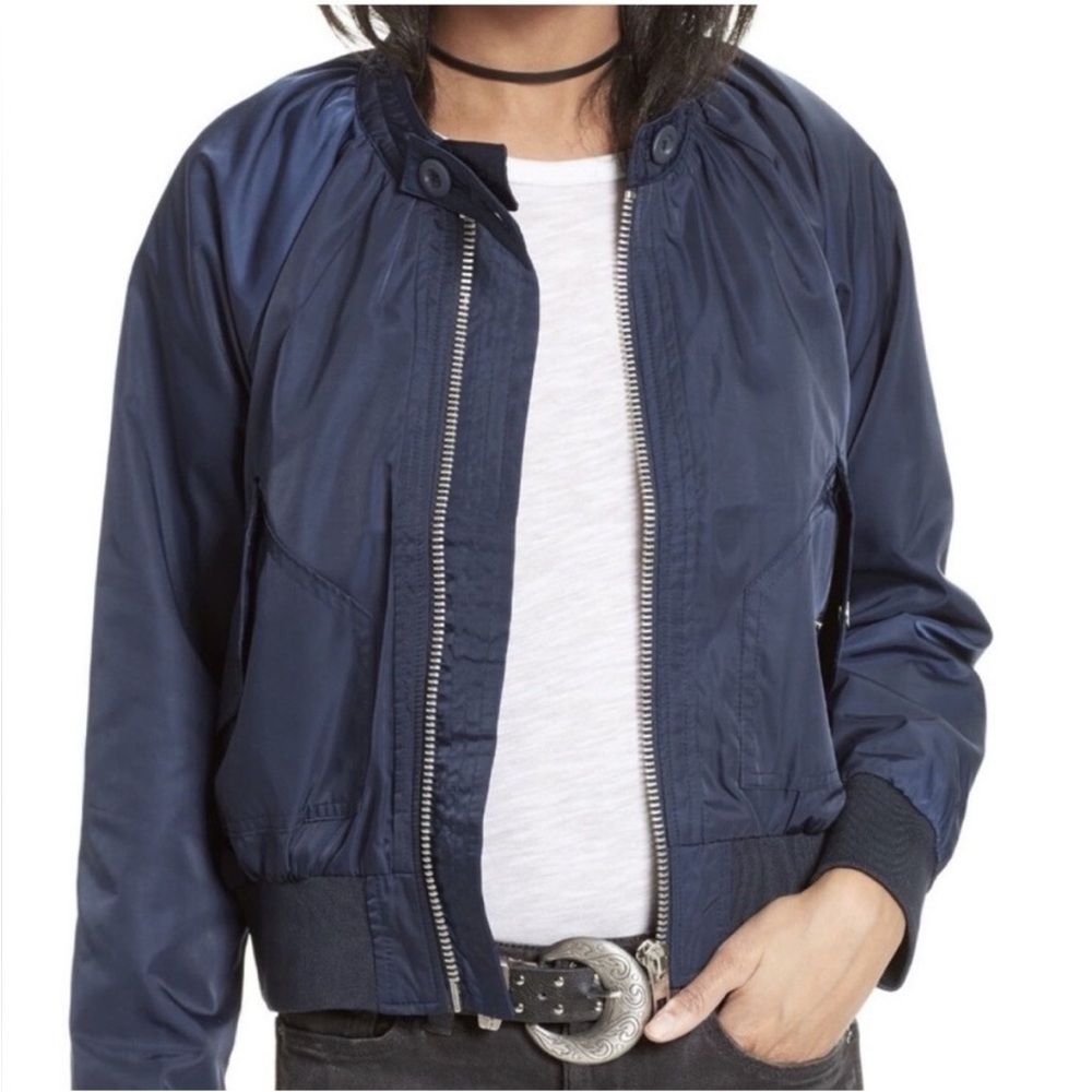 Free People Midnight Bomber Jacket